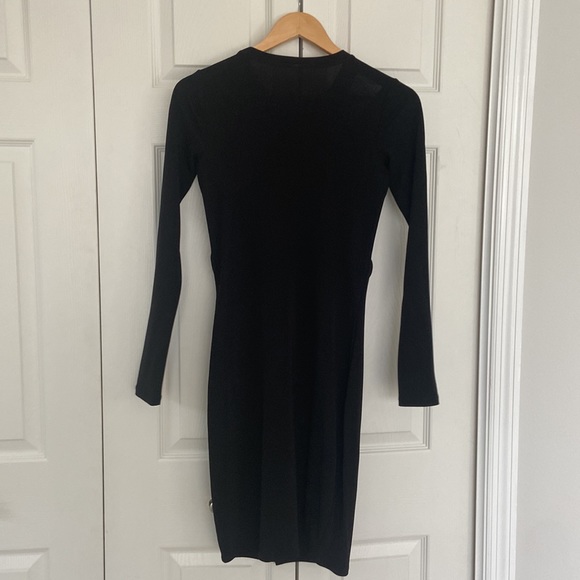 Form-Fitting Faux-Wrap Dress by Elie Tahari - Picture 2 of 12